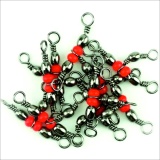 фото 2 -Вертлюг тройной Namazu tripple swivel, латунь, цвет bn, р.7x9, test-17 кг, 10 шт N-FT-TS7