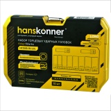 фото 2 -Набор ударных головок Hanskonner CrMo 10 шт 10-24 мм, посадка 1/2, короткие HK1045-18-1/2S