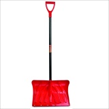 Лопата снегоуборочная 49х35 см, морозостойкий пластик, фибергласовый черенок Sturm! 3010-15-22